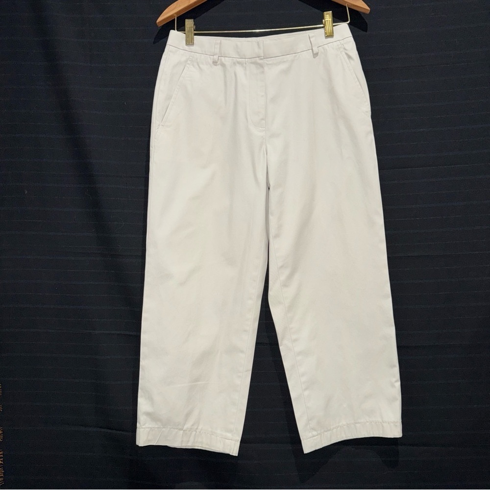 Brooks Brothers Women’s Cropped Pants Khaki Tan Flat Front size 2 Preppy Spring